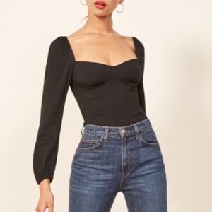 Reformation Reign Top Black